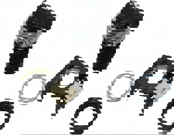 Selector Switch Only: 2 Positions, Maintained (MA), Black Lever